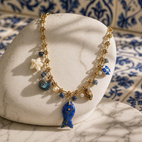Lapis Fish Necklace