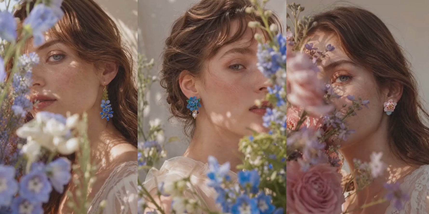 A2K London - Floral Earrings Hero (Desktop)