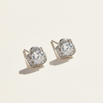 Moissanite Flower Stud Earrings 0.5ct