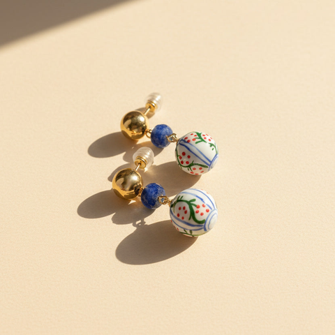 Sodalite Porcelain Drops