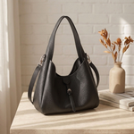 Soft Leather Hobo Shoulder Bag