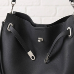 Soft Structured Leather Shoulder Bag