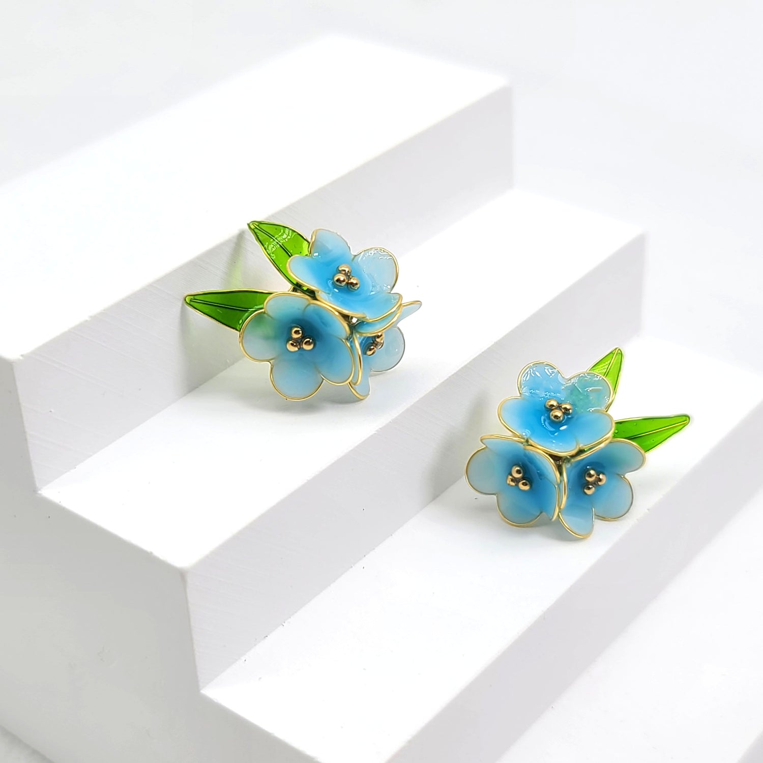 Trio Flower Stud Earrings