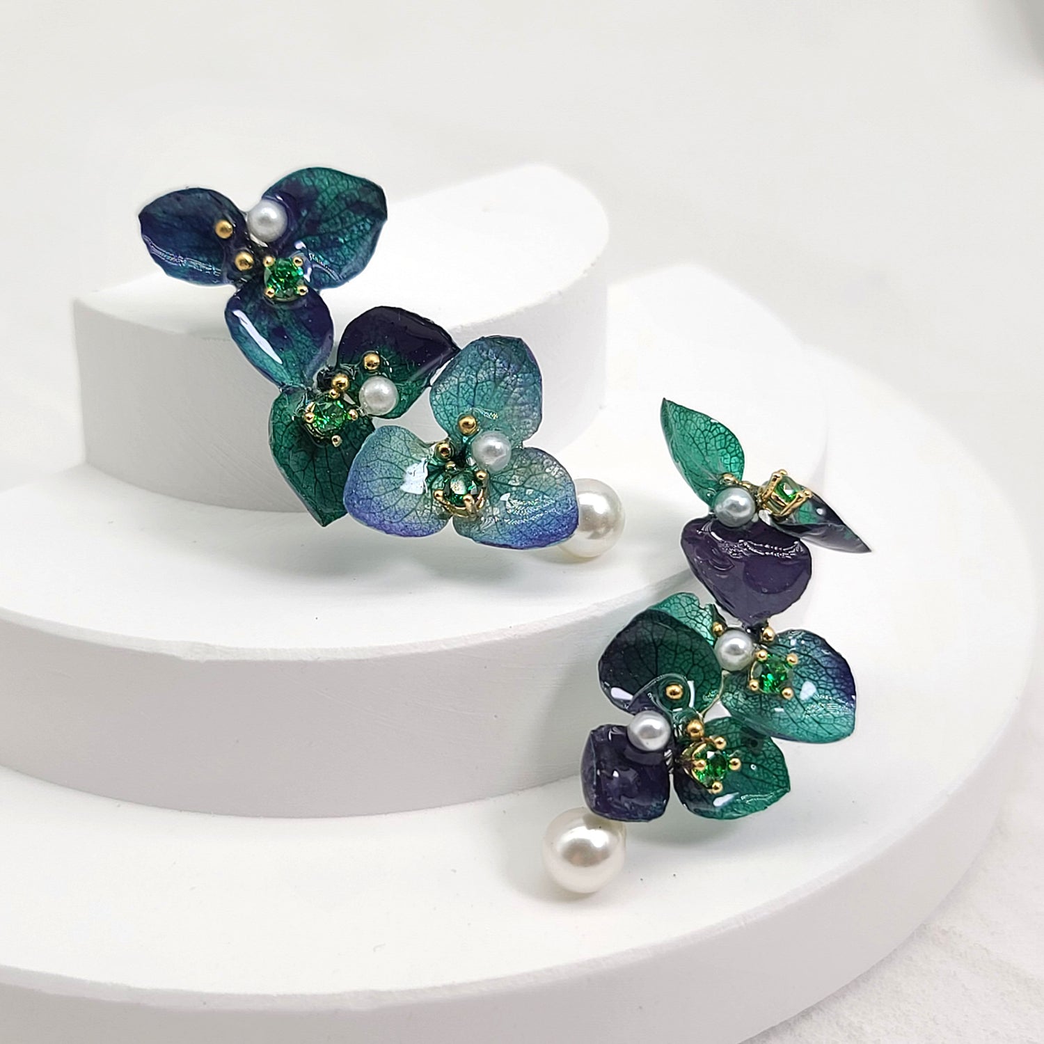 Real Flower Ear Cuffs