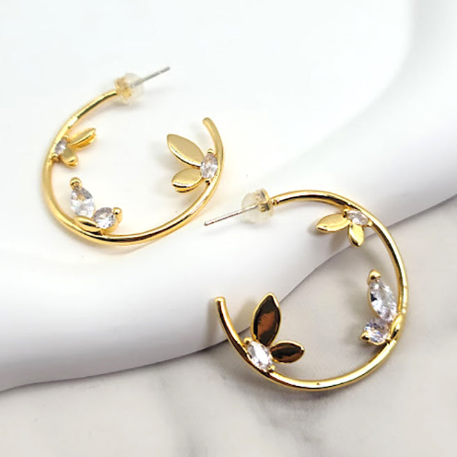 Butterfly Hoop Earrings